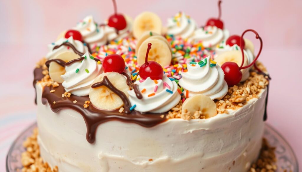 Banana Split Cake Decorative Toppings