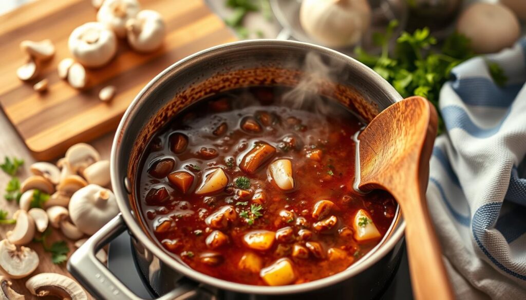 Marsala Wine Sauce Preparation