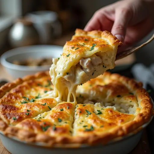 Golden, flaky Pillsbury Chicken Pot Pie with creamy chicken filling and vegetables