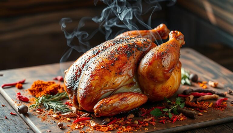 smoked spatchcock chicken​